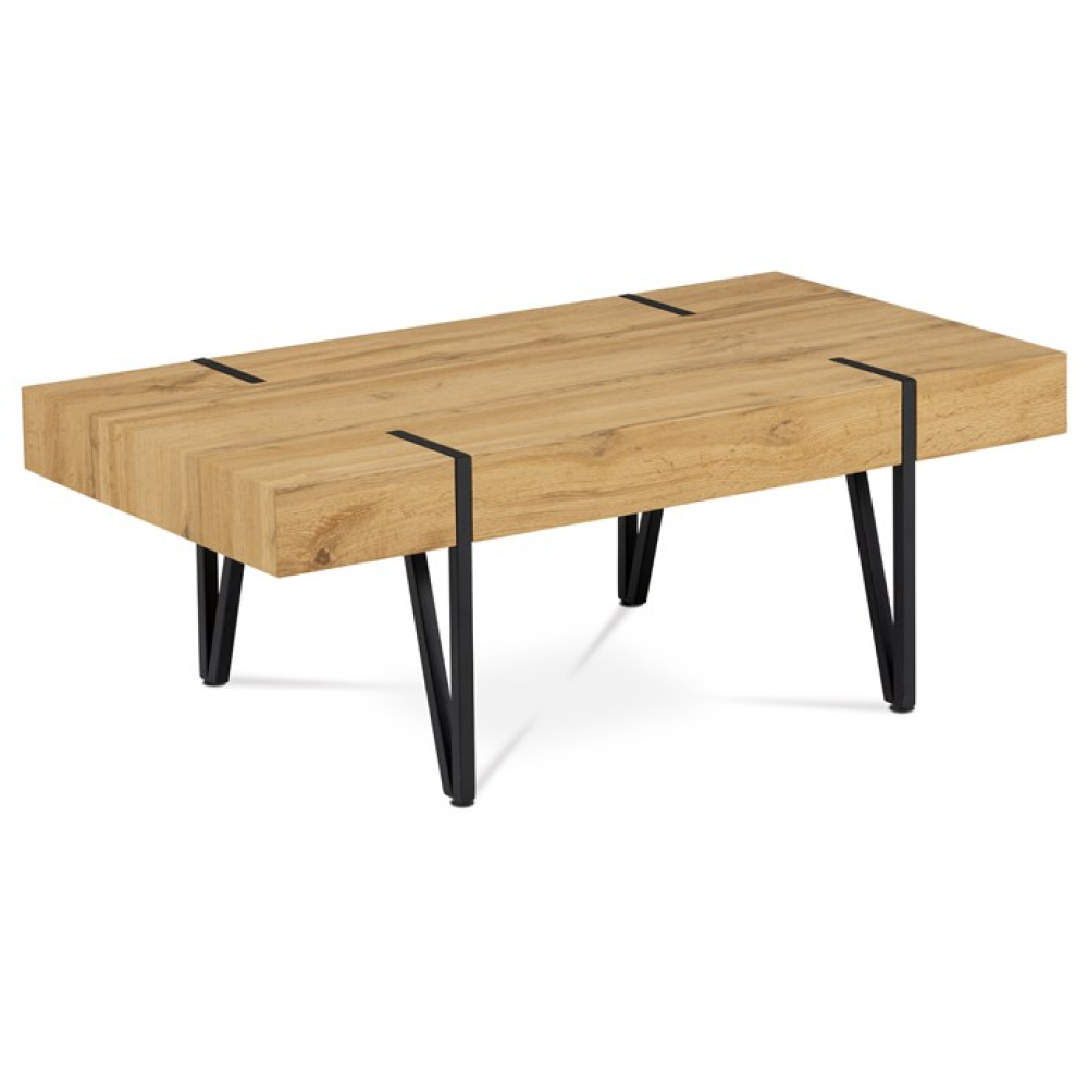 AHG-233 OAK - Konferenční stolek 110x60cm, mdf, divoký dub, AHG-233 OAK