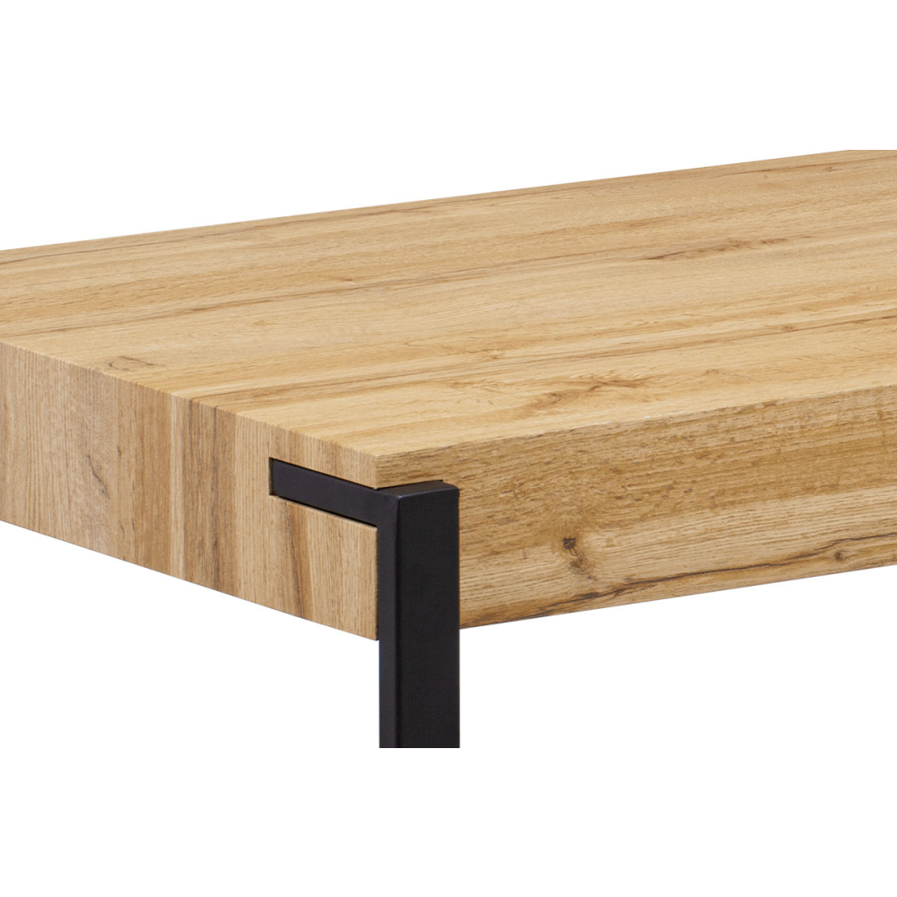 AHG-250 OAK - Konferenční stolek 110x60x42 cm, deska MDF dekor divoký dub tloušťka 10 cm, kov