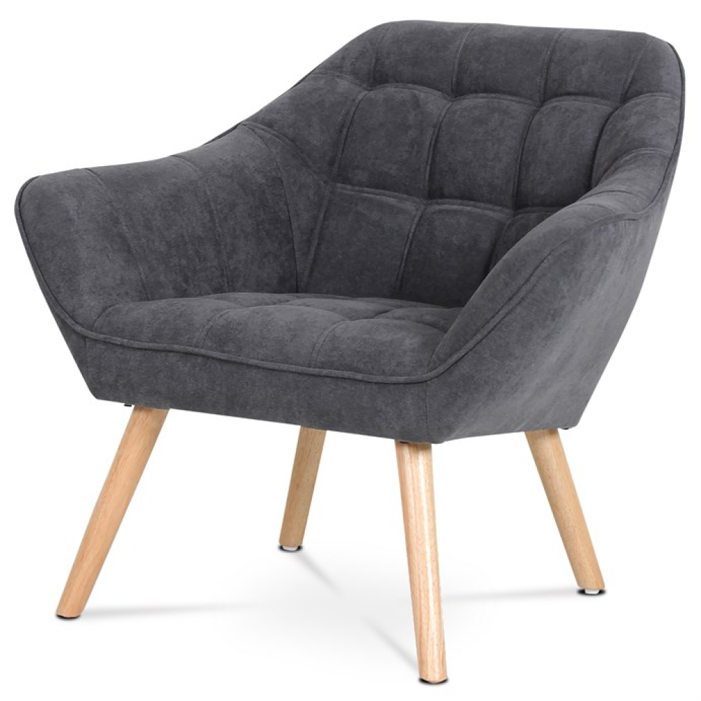 AK-321 GREY2 - Křeslo, šedá látka, AK-321 GREY2