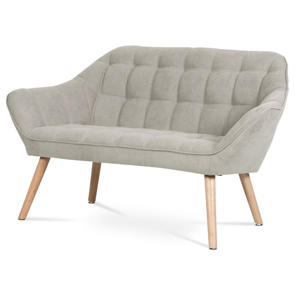 AK-322 SIL2 - Dvoumístná pohovka, stříbrná, látka, AK-322 SIL2