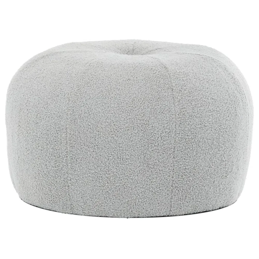AK-307 GREY2 - Taburet, šedá, látka bouclé, AK-307 GREY2