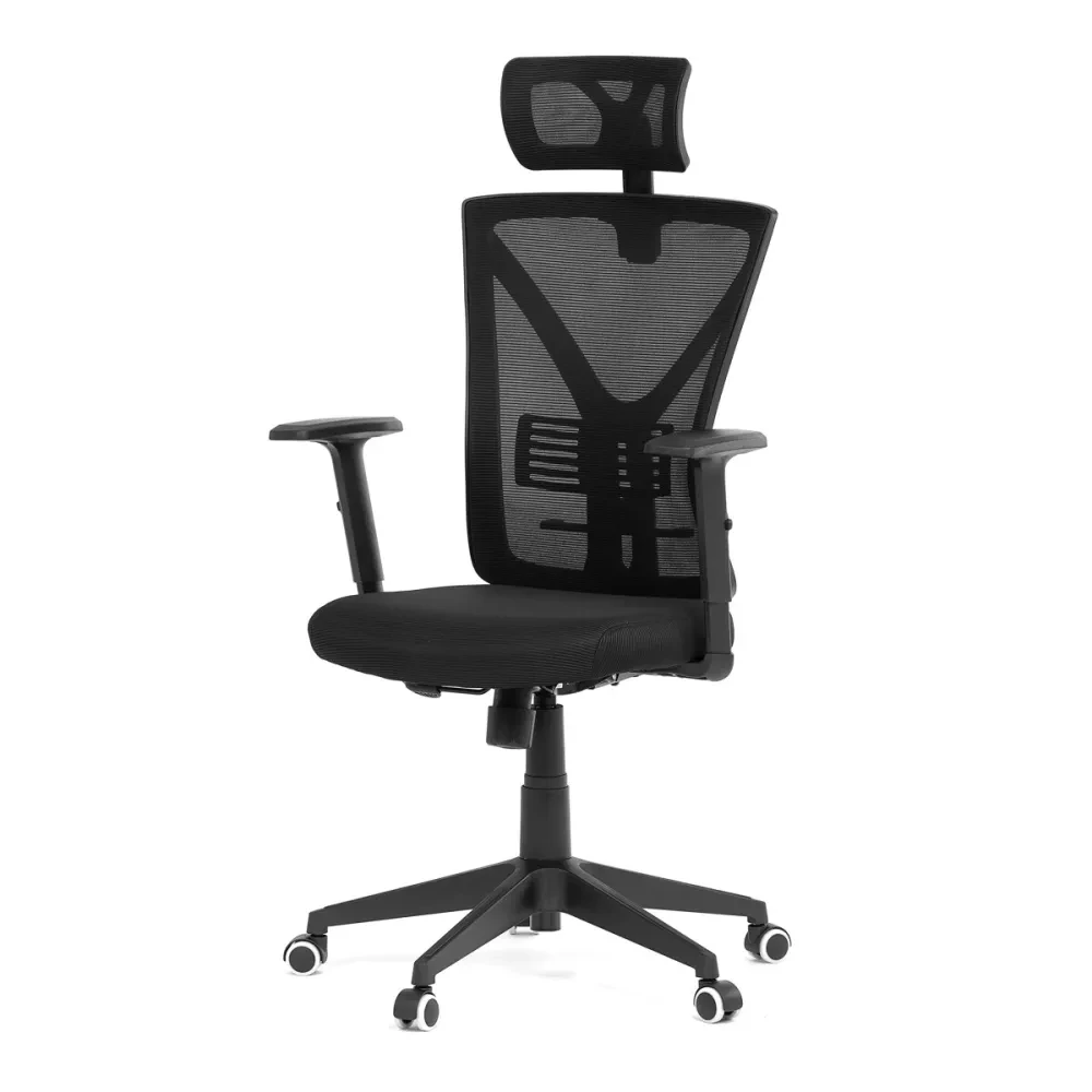 KA-Q851 BK - Kancelářská židle, houpací mechanismus, černá síťovina, KA-Q851 BK