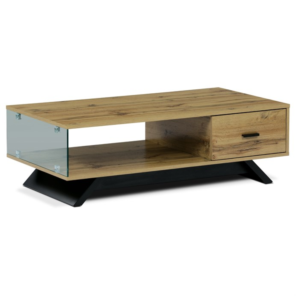 AHG-647 OAK - Konferenční stolek 110x60cm, mdf, divoký dub, AHG-647 OAK