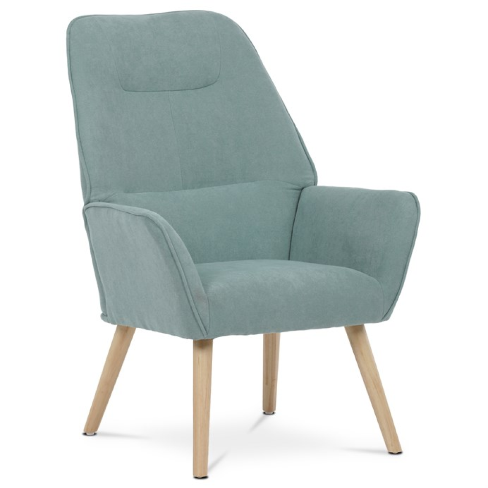 AK-312 BLUE2 - Křeslo, modrá látka, AK-312 BLUE2