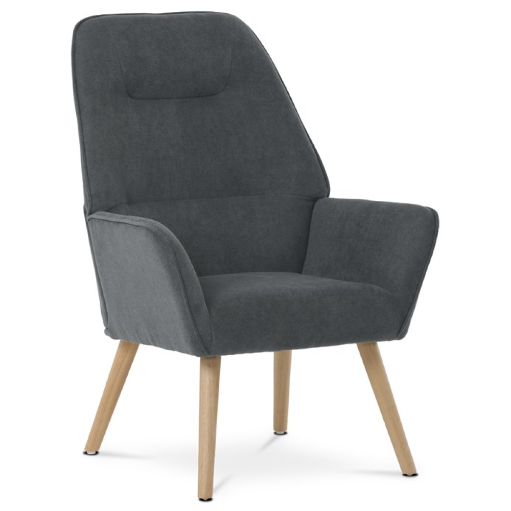 AK-312 GREY2 - Křeslo, šedá látka, AK-312 GREY2