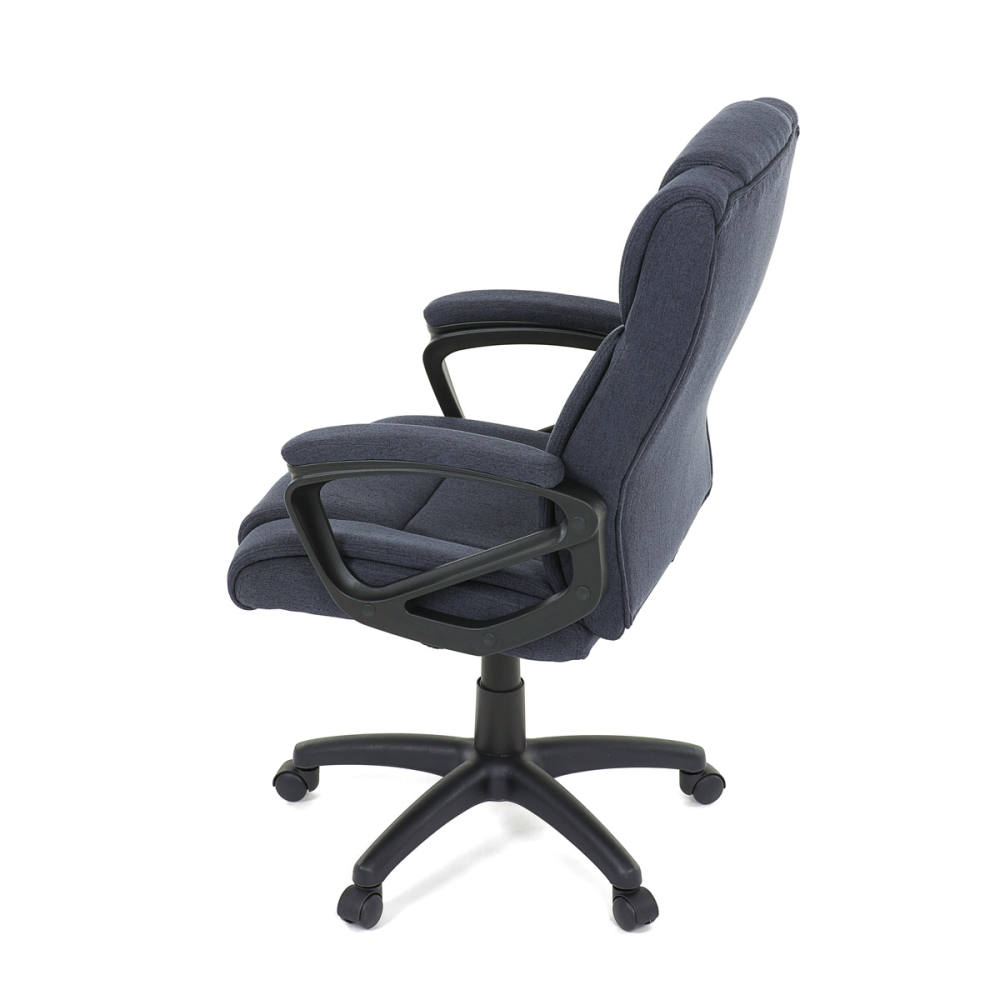 KA-C707 BLUE2 - Kancelářská židle, modrá látka, černý kříž