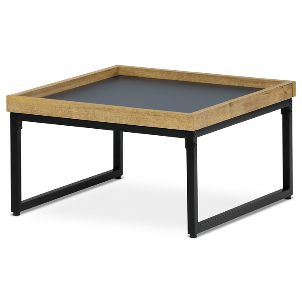 CT-612 OAK - Konferenční stolek 53x53cm, mdf, dub, CT-612 OAK