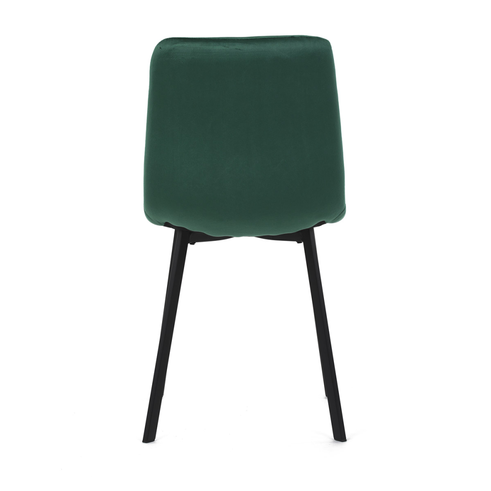 DCL-973 GRN4 - Židle jídelní, zelený samet, kov černý mat