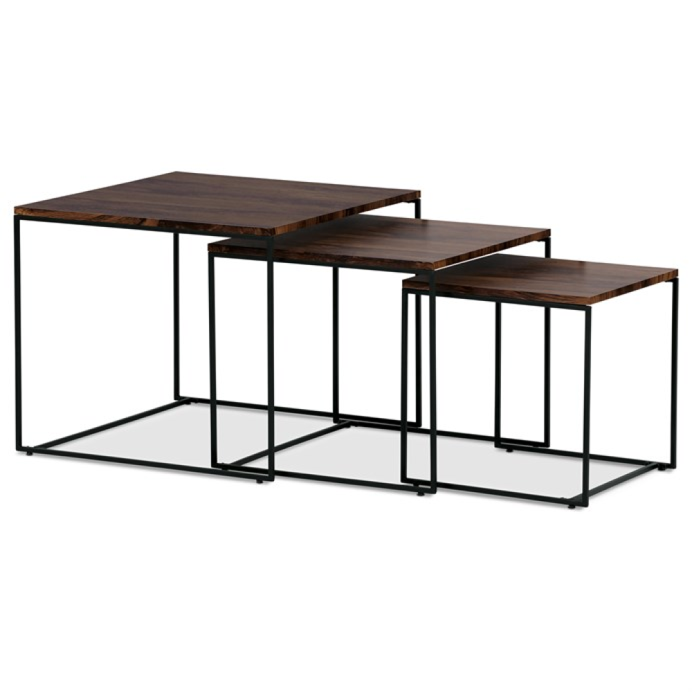 AF-3008 WAL - Konferenční stolek 60x60cm, mdf, ořech, AF-3008 WAL