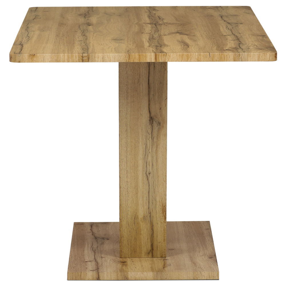 HT-911 OAK - Jídelní stůl, 140x80x76 cm, MDF deska, 3D dekor divoký dub