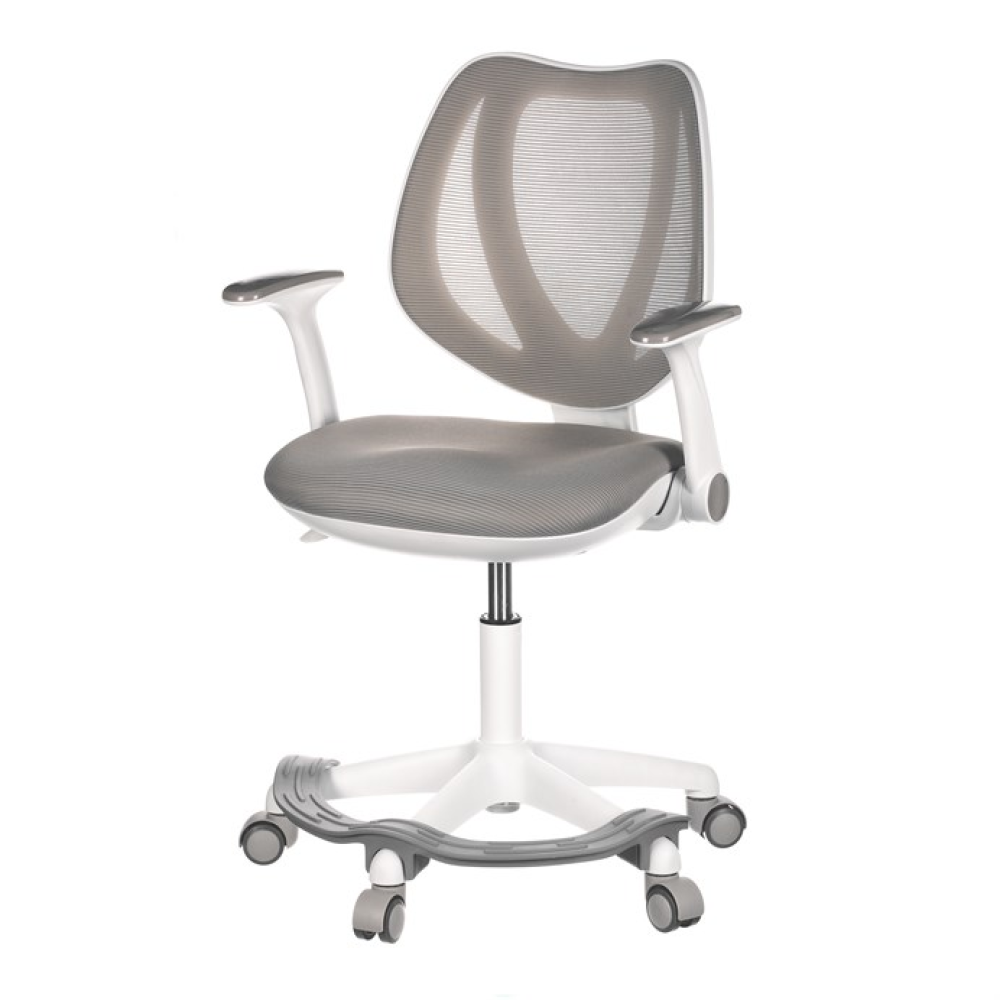 KA-C806 GREY - Dětská židle, výškově nastavitelná, šedá síťovina, KA-C806 GREY