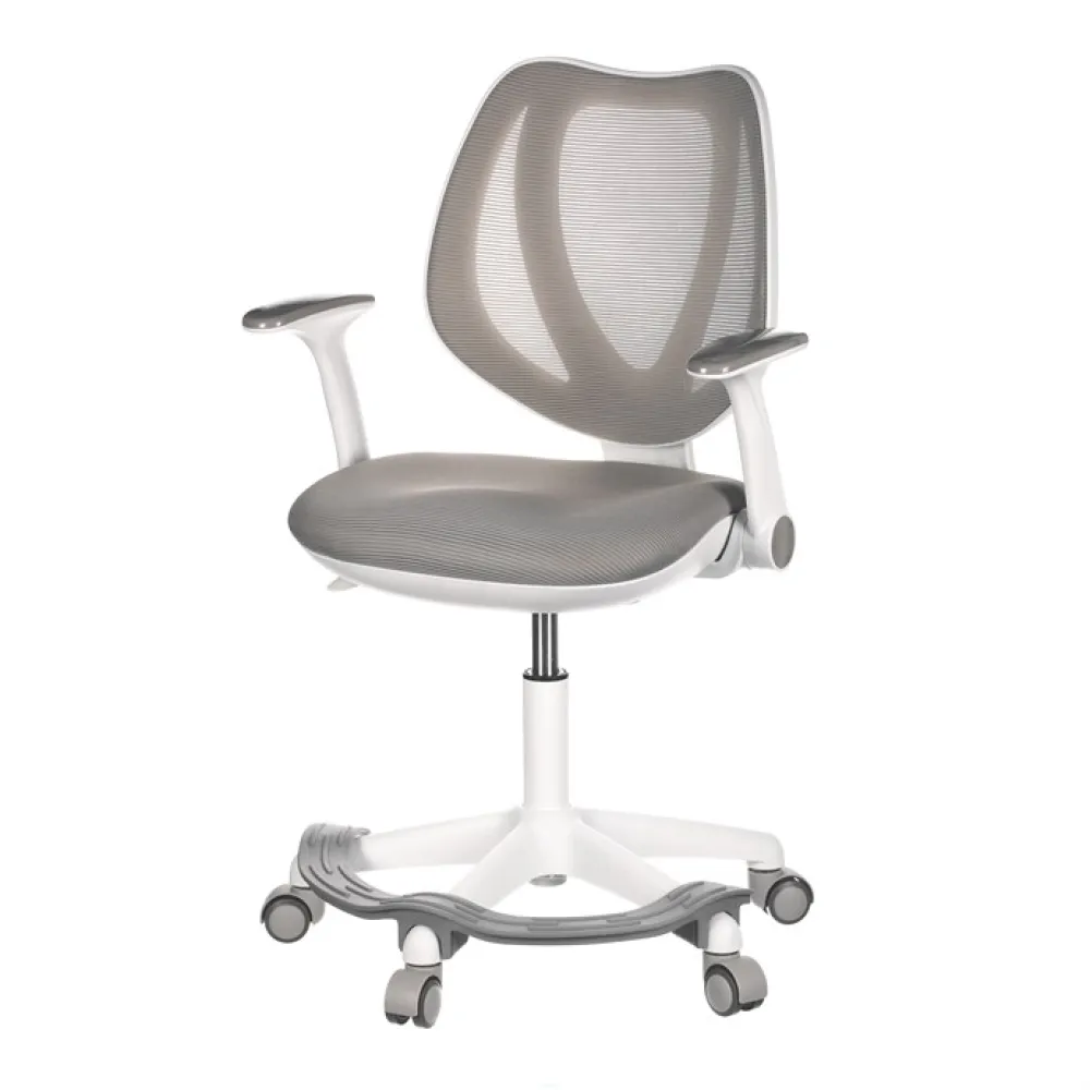 KA-C806 GREY - Dětská židle, výškově nastavitelná, šedá síťovina, KA-C806 GREY