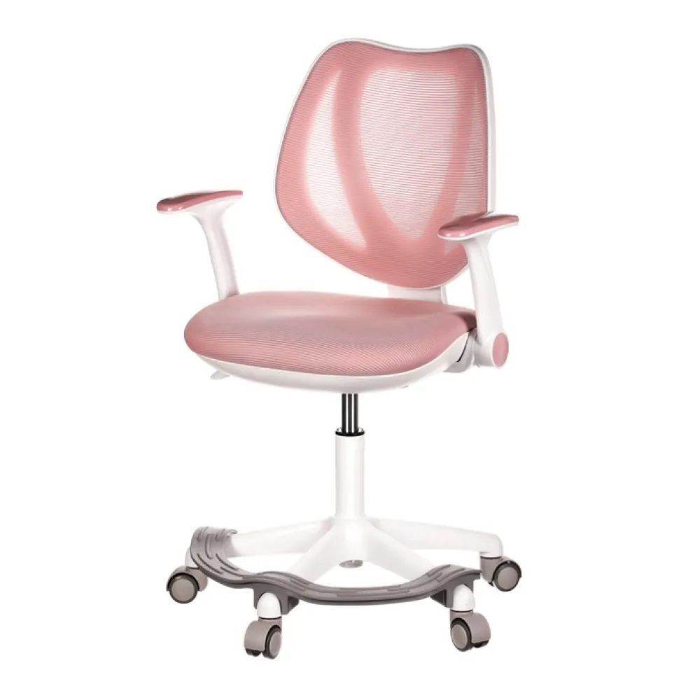 KA-C806 PINK - Dětská židle, výškově nastavitelná, růžová síťovina, KA-C806 PINK