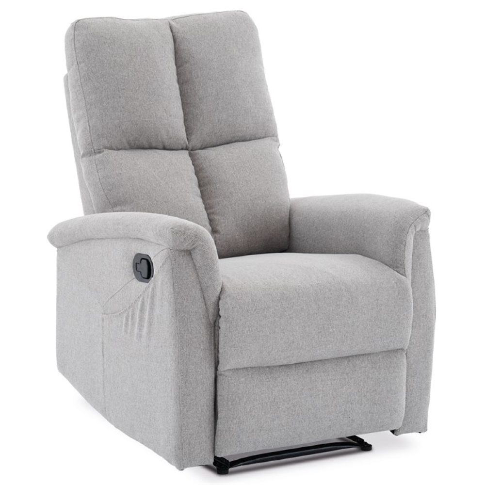 TV-916 SIL2 - Polohovací křeslo, šedá, látka, TV-916 SIL2