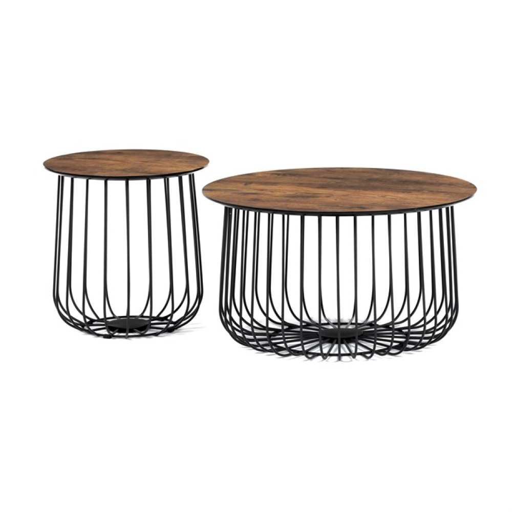 AF-3007 OLW - Konferenční stolek 60x60cm, mdf, divoký dub, AF-3007 OLW