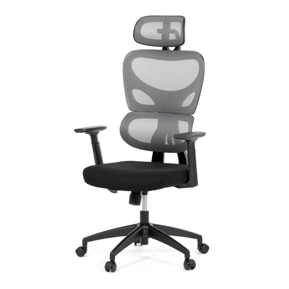 KA-K2080 GREY - Kancelářská židle, houpací mechanismus, šedá, KA-K2080 GREY