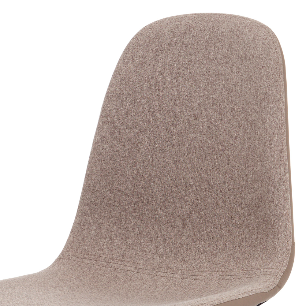 CT-391 CAP2 - Jídelní židle, cappuccino látka-ekokůže, kov dub