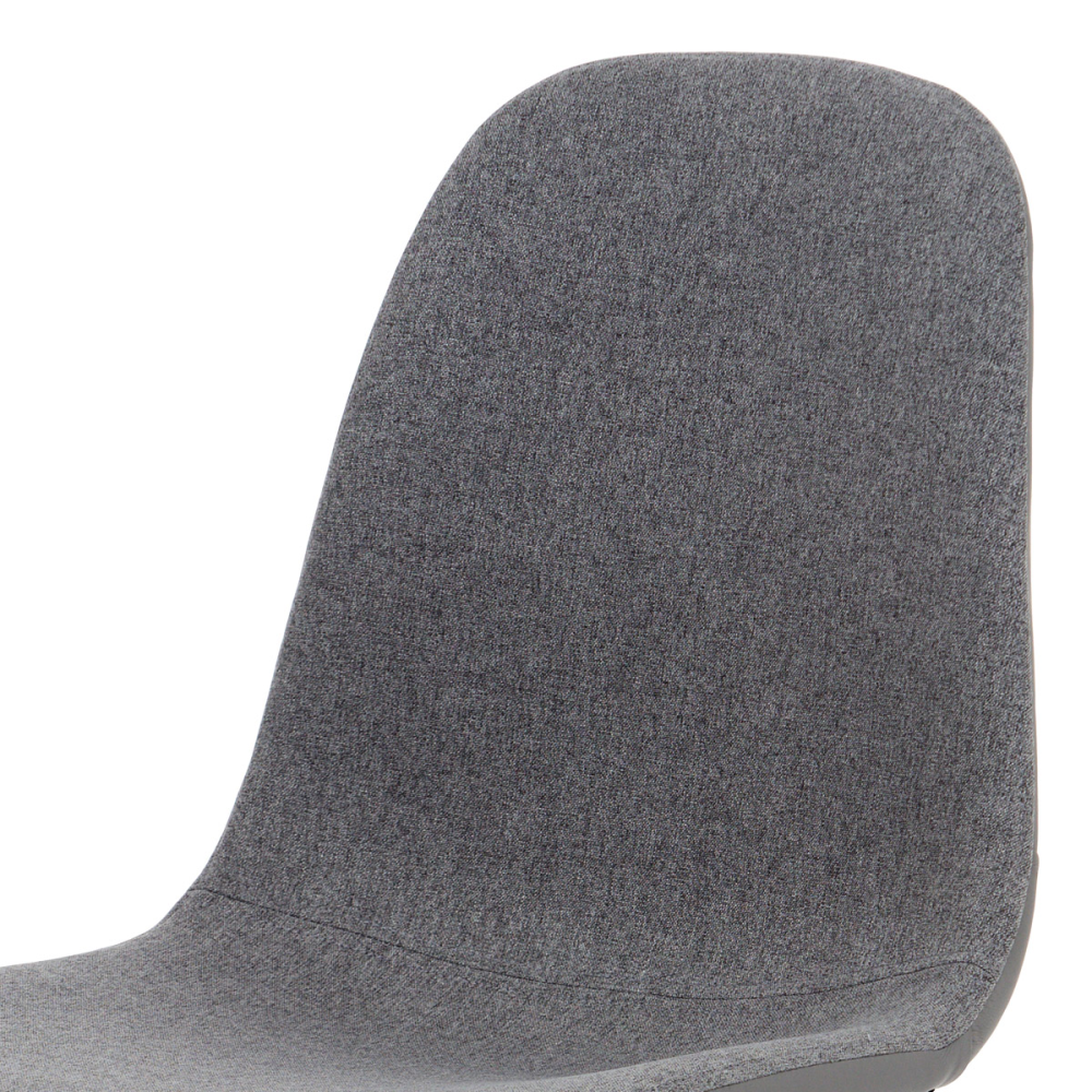 CT-391 GREY2 - Jídelní židle, šedá látka-ekokůže, kov dub