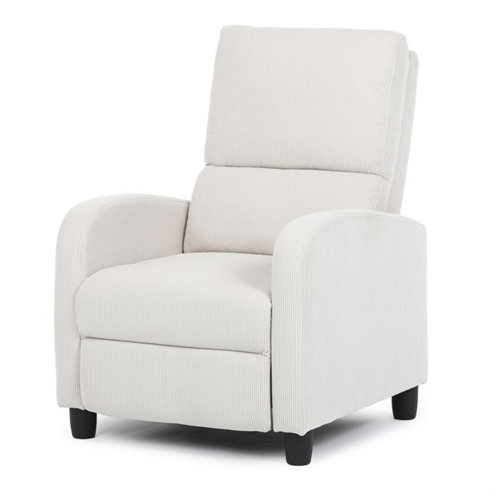 TV-4011 BGE2 - Relaxační křeslo, béžová, manšestrová látka, TV-4011 BGE2