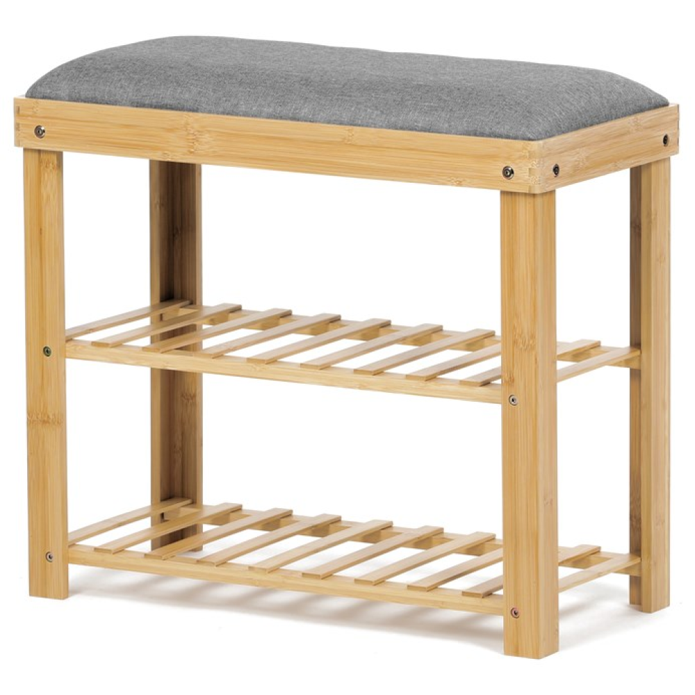 DR-N1010 GREY2 - Botník, bambus, přírodní, DR-N1010 GREY2