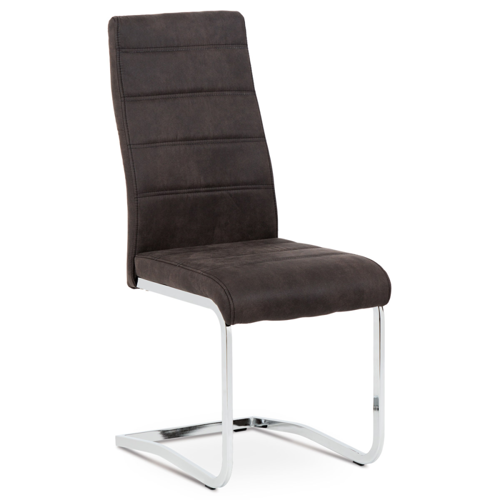DCH-451 GREY3 - Jídelní židle, látka "COWBOY" šedá, chrom