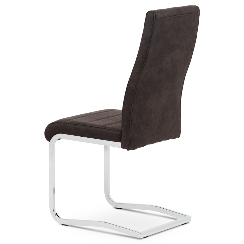 DCH-451 GREY3 - Jídelní židle, látka "COWBOY" šedá, chrom
