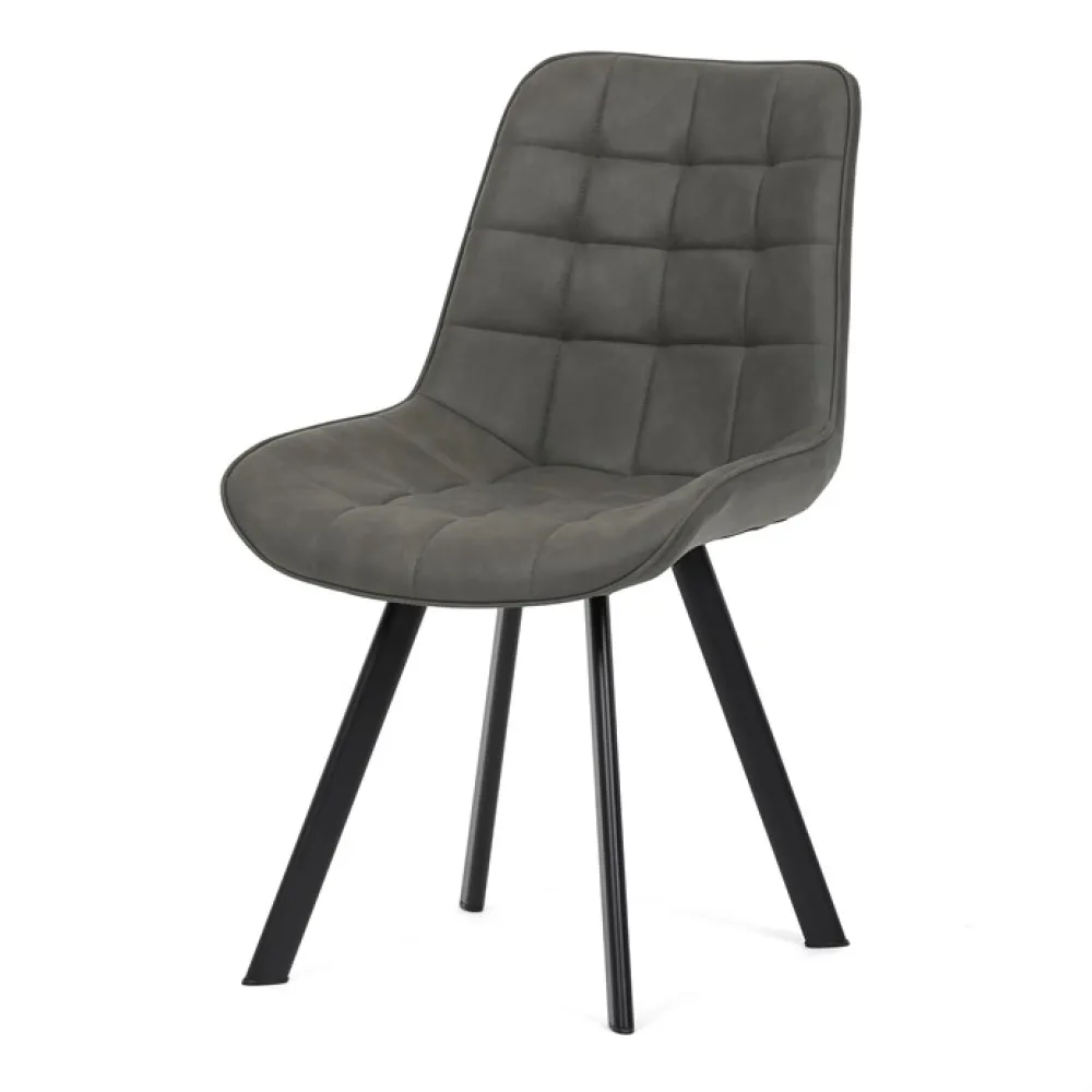 HC-V3066 GREY3 - Jídelní židle, šedá, látka vintage, HC-V3066 GREY3