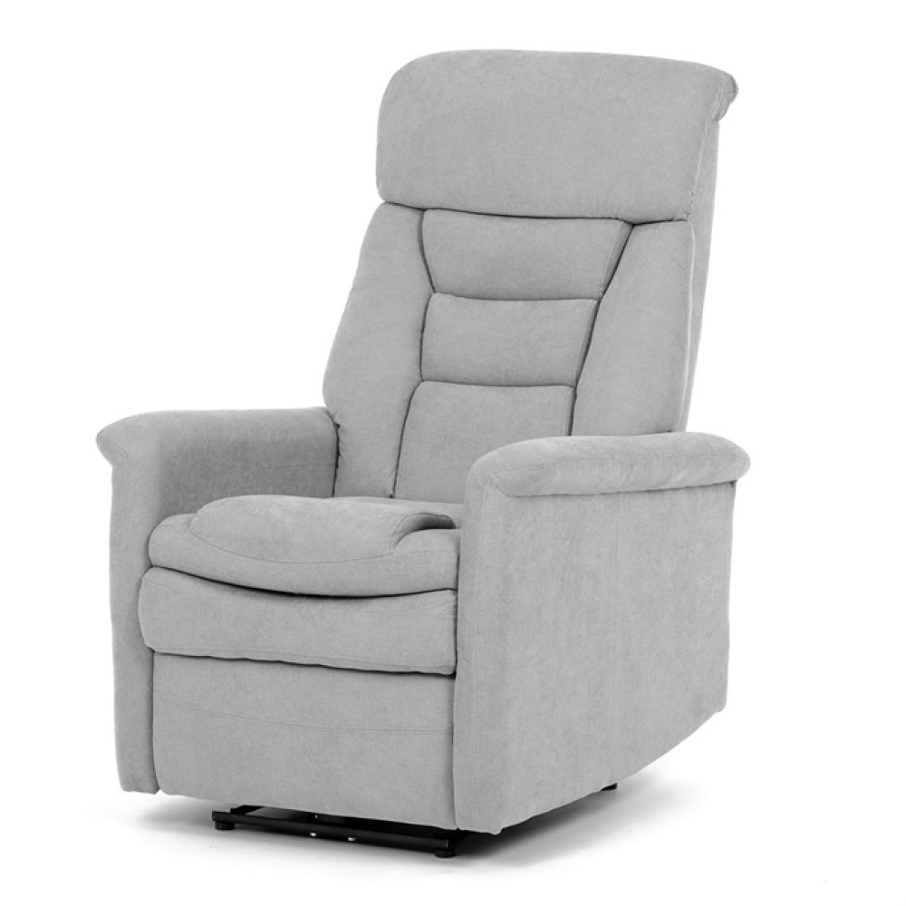 TV-925 SIL2 - Polohovací křeslo, elektrické zabudované ovládání, šedá, látka, TV-925 SIL2