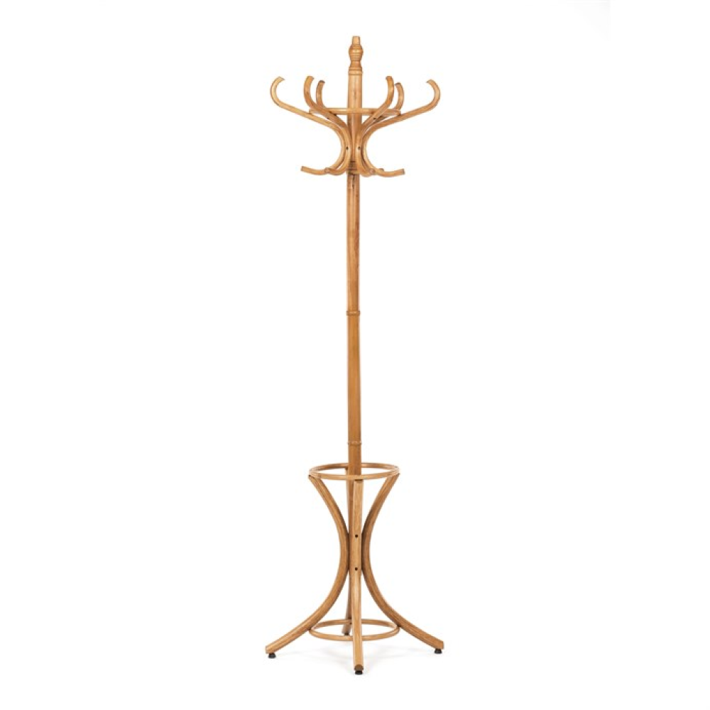 F-2059 OAK - Věšák, masiv, hnědá, F-2059 OAK