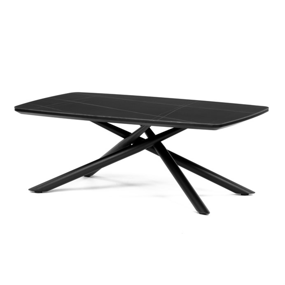 AHG-X7227 BK - Konferenční stolek 120x70x46cm, slinutá keramika, mramor, AHG-X7227 BK