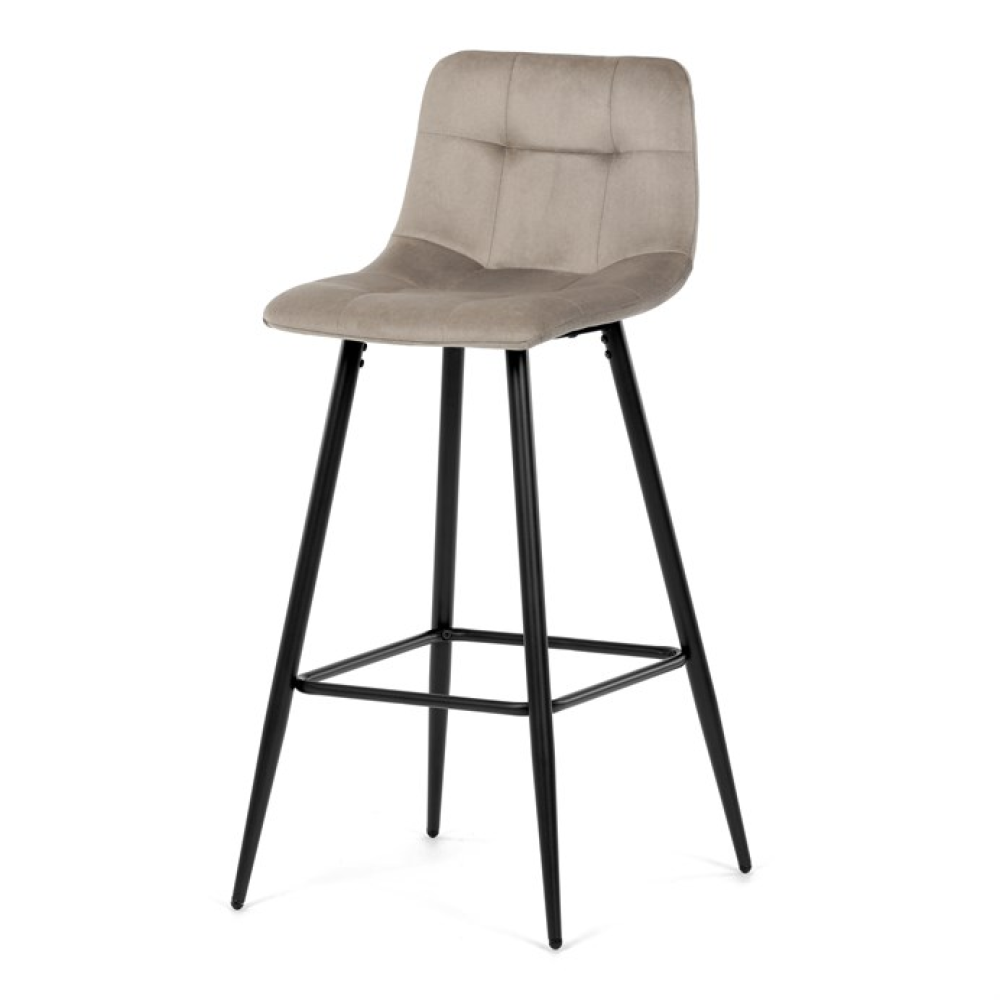 AUB-X7015 CAP2 - Barová židle, hnědá, látka,AUB-X7015 CAP2