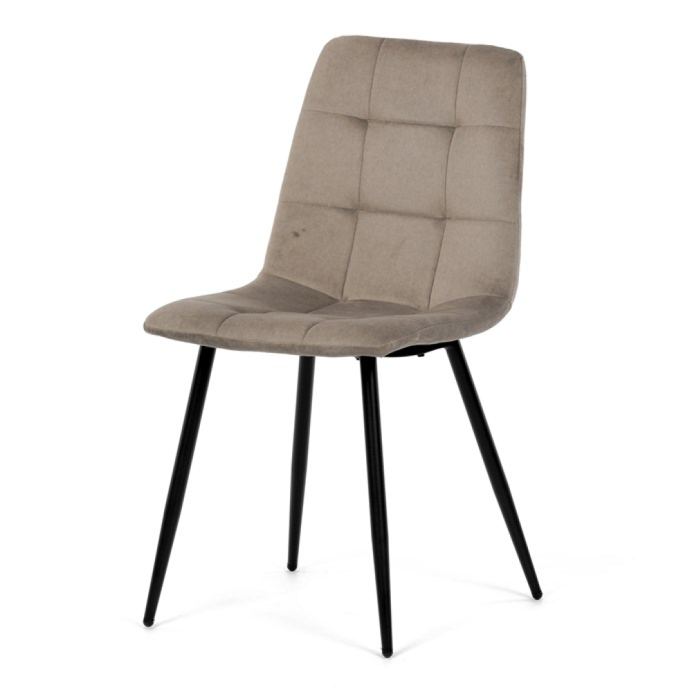 DCL-X7015 CAP2 - Jídelní židle, béžová, sametová látka, DCL-X7015 CAP2