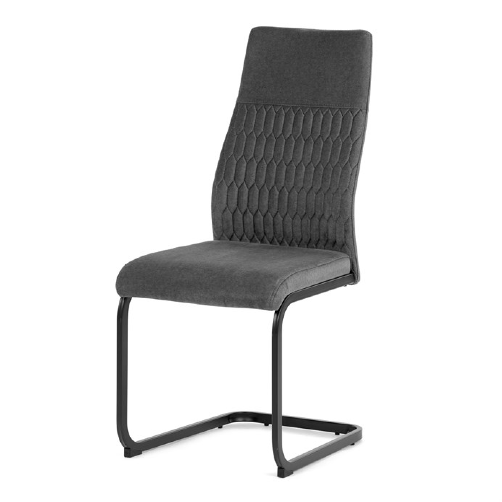 DCL-X7018 GREY2 - Jídelní židle, šedá, sametová látka, DCL-X7018 GREY2