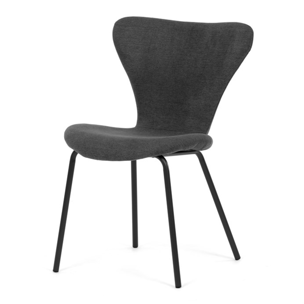 CT-S8010 GREY2 - Jídelní židle, šedá, látka, CT-S8010 GREY2