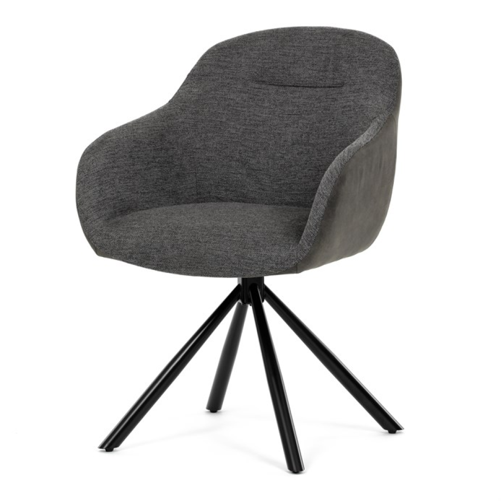 DCH-Y1143 GREY2 - Jídelní židle, šedá, látka, DCH-Y1143 GREY2