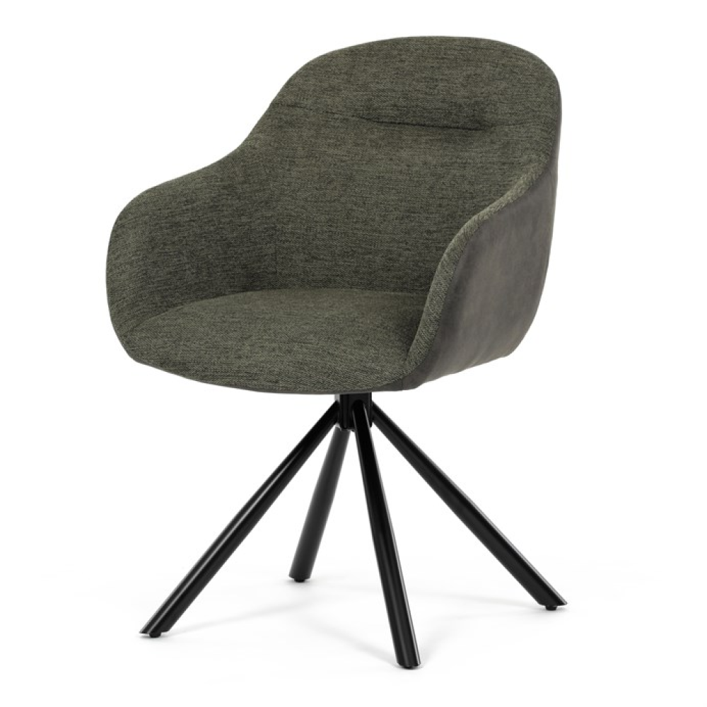 DCH-Y1143 GRN2 - Jídelní židle, zelená, látka, DCH-Y1143 GRN2