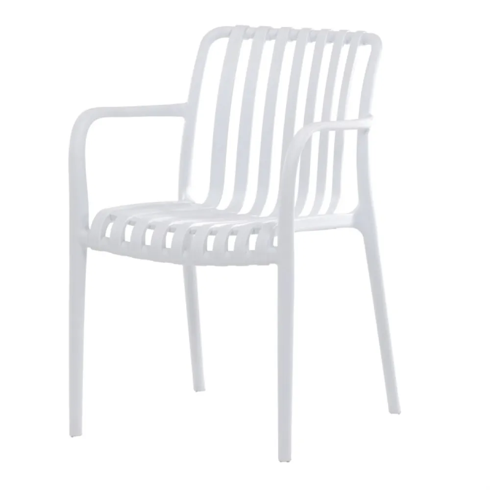 CT-X7029 WT - Zahradní židle plast, bílá, CT-X7029 WT