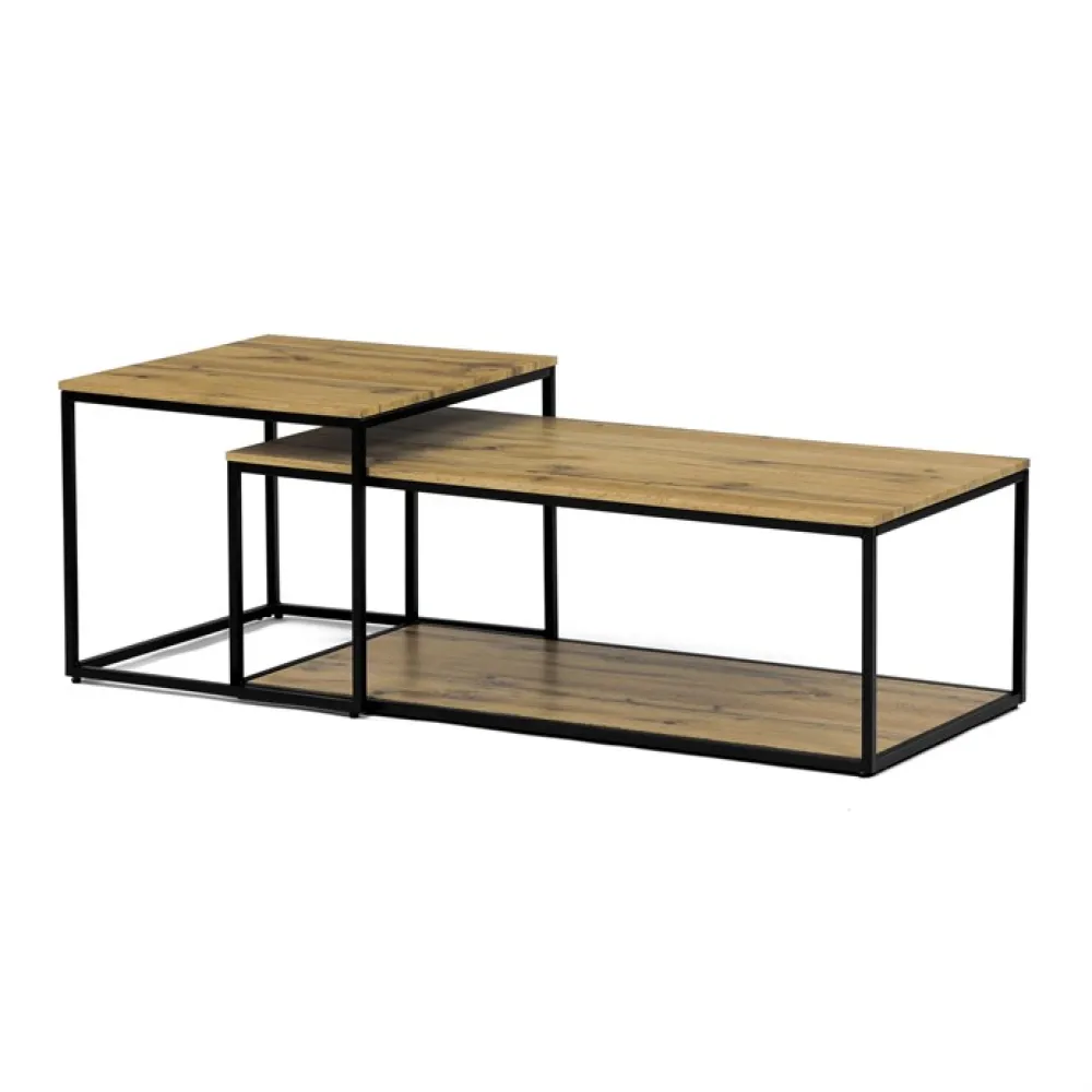 CT-X7123 OAK - Konferenční stolek 100x50x35cm, mdf, divoký dub, CT-X7123 OAK