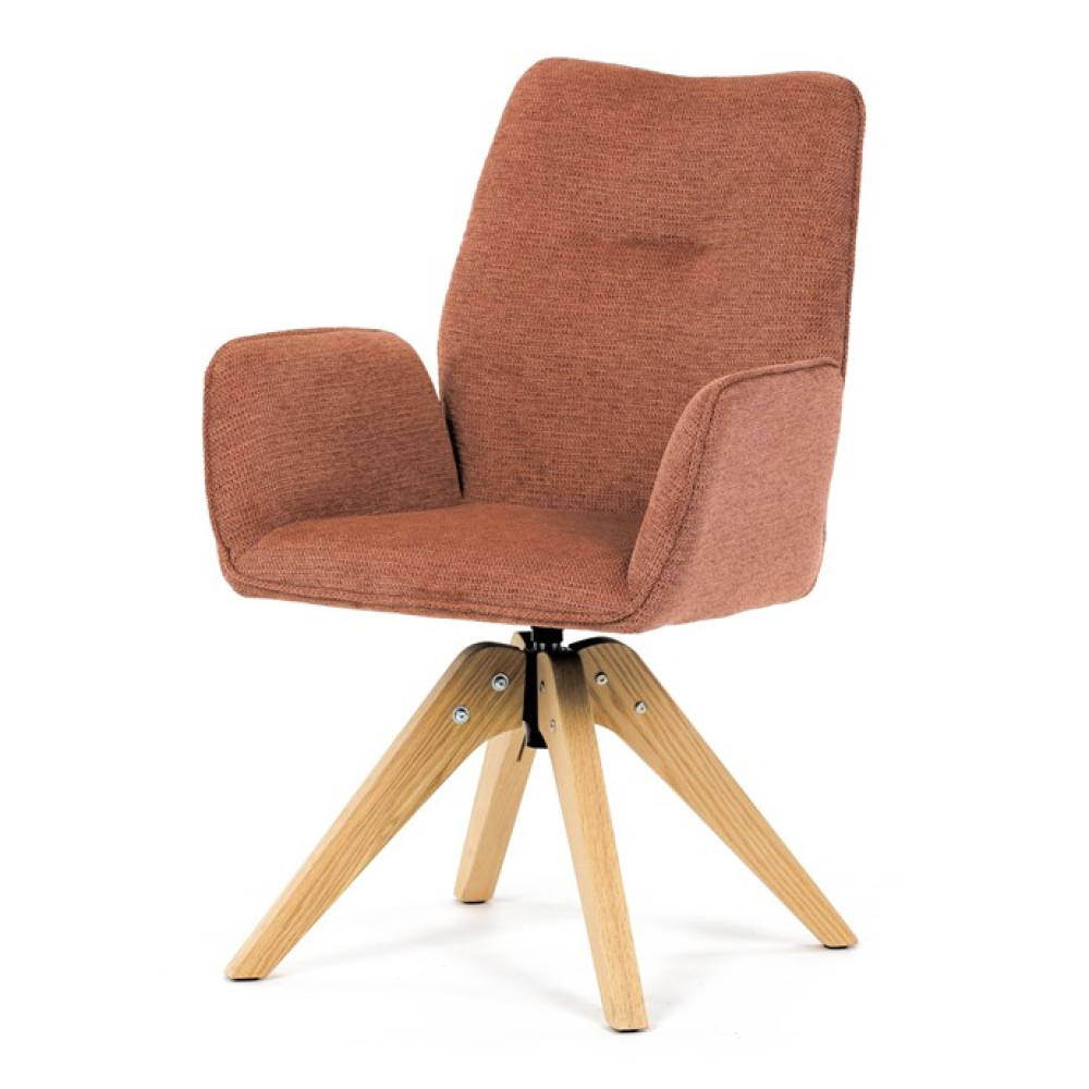 DCH-C2148 ORA2 - Jídelní židle, oranžová, látka, DCH-C2148 ORA2