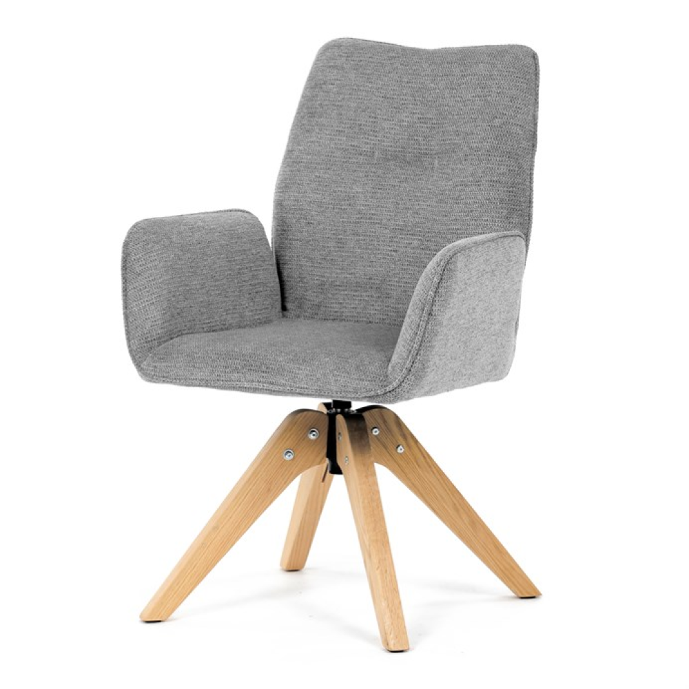 DCH-C2148 SIL2 - Jídelní židle, šedá, látka, DCH-C2148 SIL2