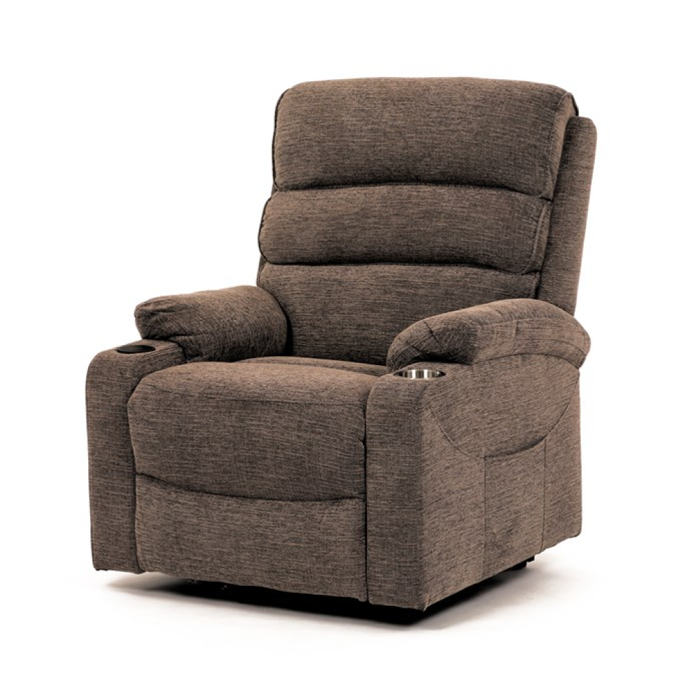 TV-S8348 CRM2 - Křeslo polohovací, elektrické kabelové ovládání, béžová látka, TV-S8348 CRM2