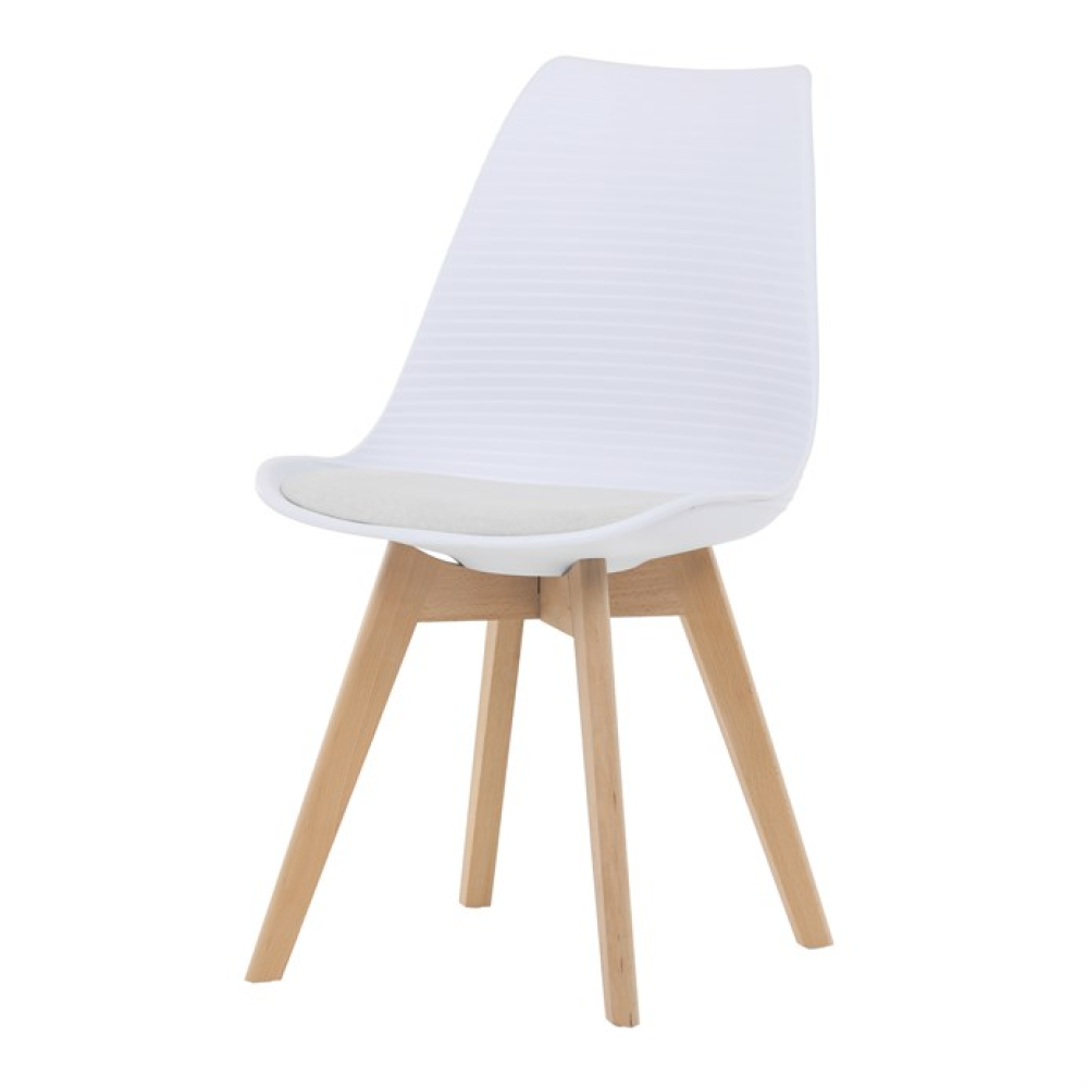 CT-X7056 WT - Jídelní židle, bílá, plast, CT-X7056 WT