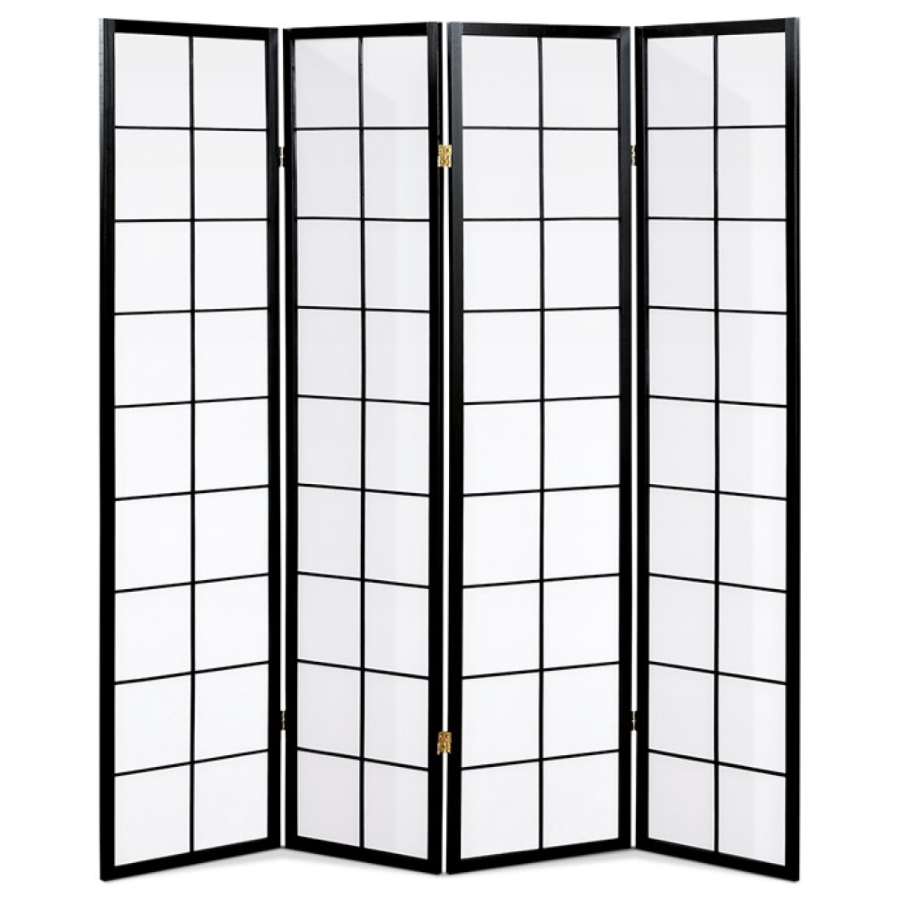 EF-E804 BK - Paraván, masiv, černá, EF-E804 BK