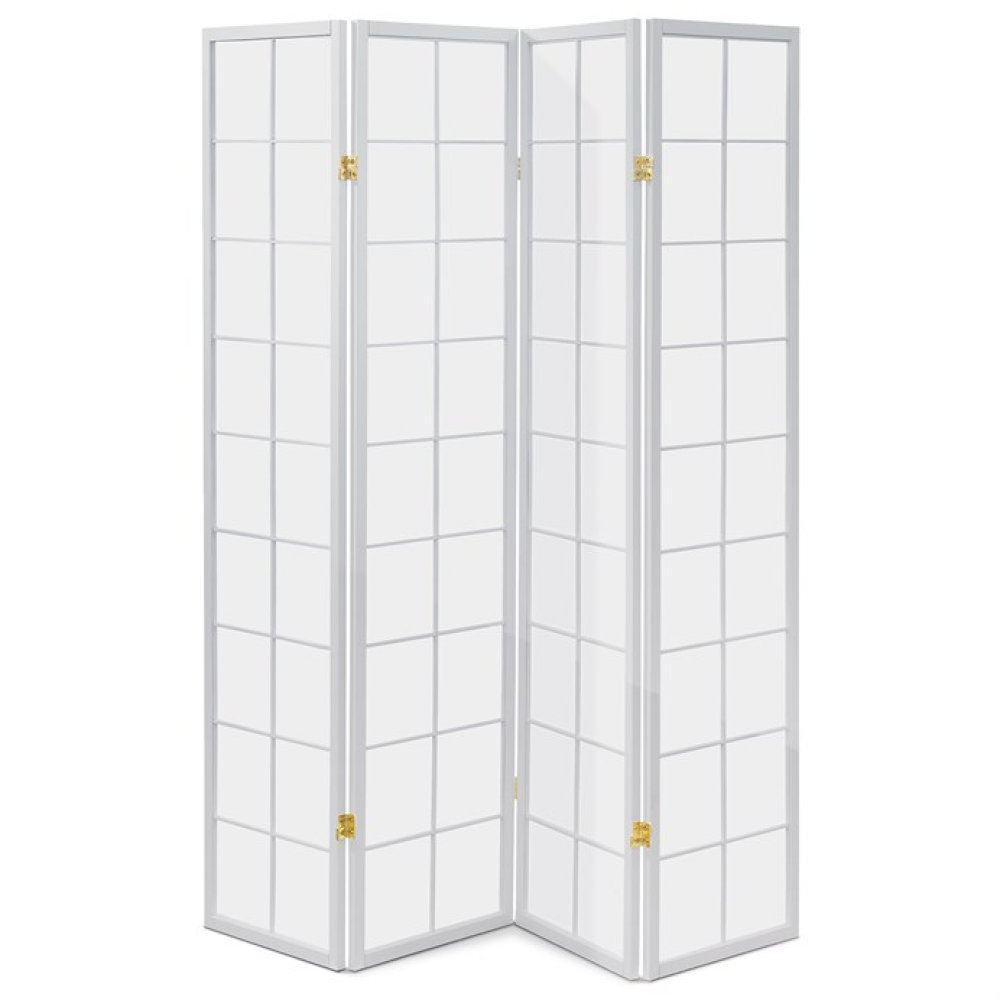 EF-E804 WT - Paraván, masiv, bílá, EF-E804 WT