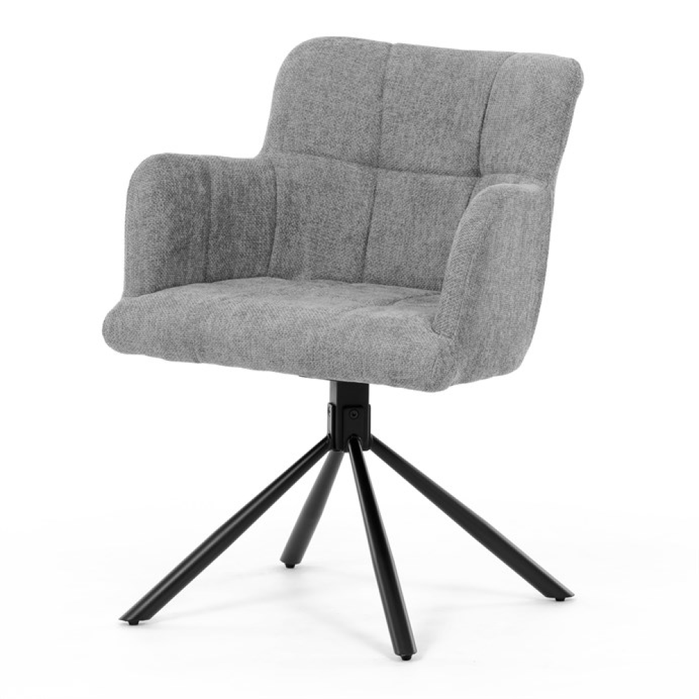 DCH-T1122 GREY2 - Jídelní židle, šedá, látka, DCH-T1122 GREY2