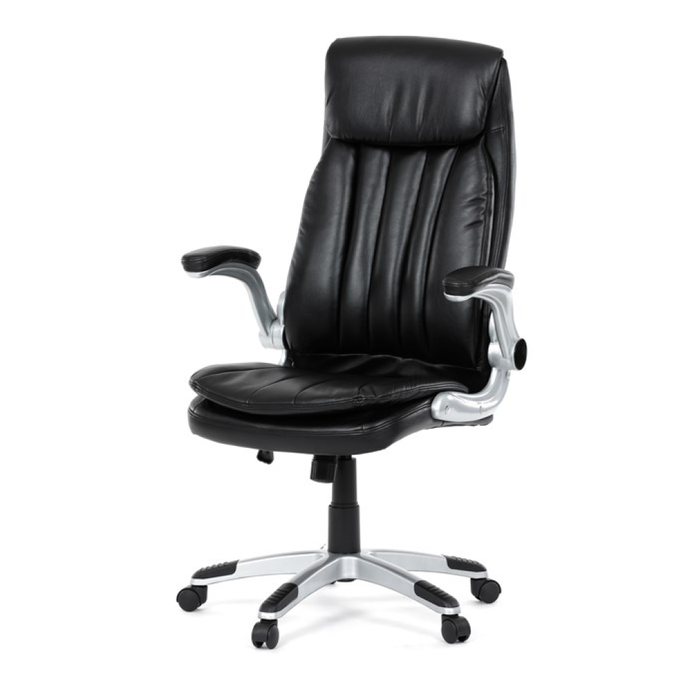 KA-F1218 BK - Kancelářské křeslo, houpací mechanismus, černá ekokůže, KA-F1218 BK