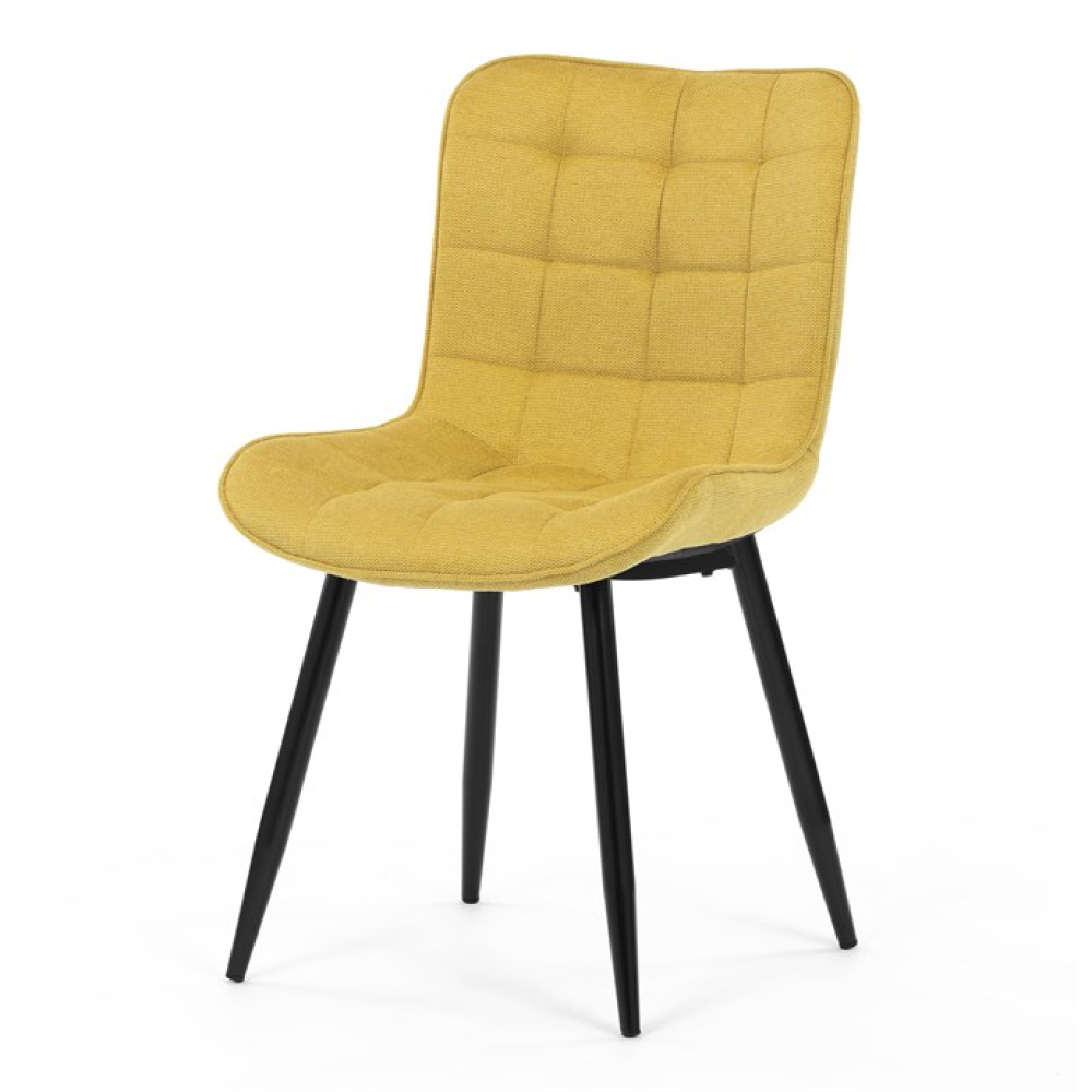 HC-462 YEL2 - Jídelní židle, žlutá, látka, HC-462 YEL2