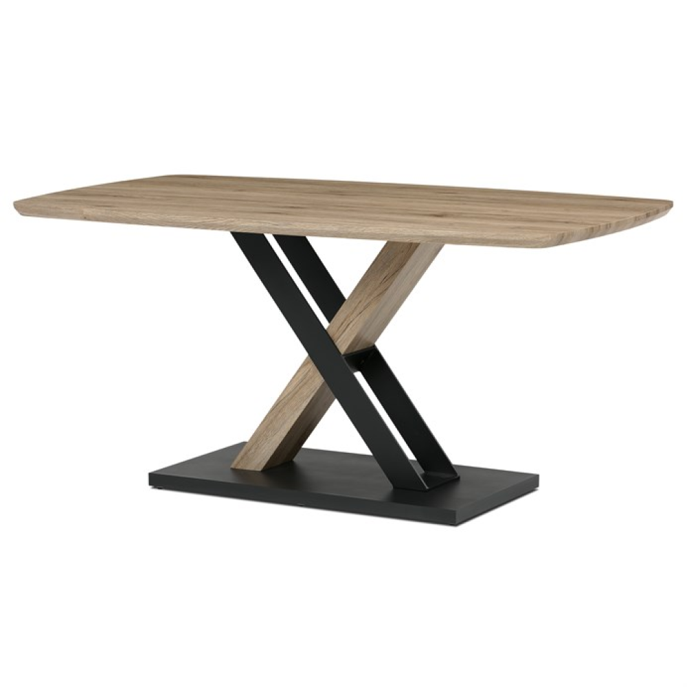 HT-W1570 SRE - Jídelní stůl 165x90cm, mdf, dub san remo, HT-W1570 SRE