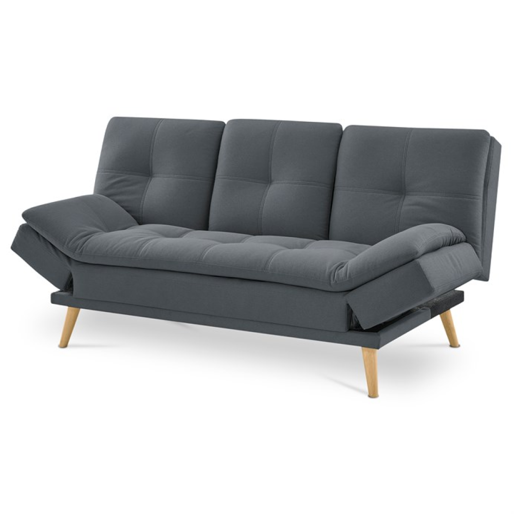 ASB-4720 GREY2 - Trojmístná pohovka, šedá, látka, ASB-4720 GREY2