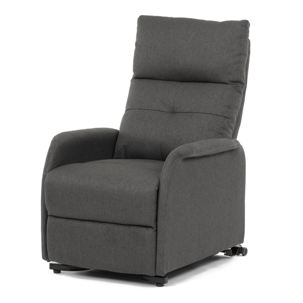 TV-5482 GREY2 - Křeslo polohovací, eletrické, šedá látka.
